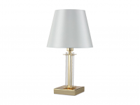 Настольная лампа Crystal Lux NICOLAS LG1 GOLD/WHITE