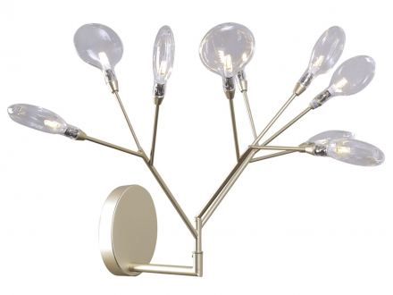 Бра Crystal Lux EVITA AP9 GOLD/TRANSPARENT