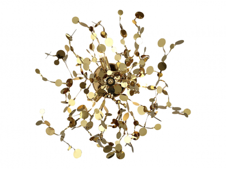 Бра Crystal Lux GARDEN AP-PL3 D400 GOLD