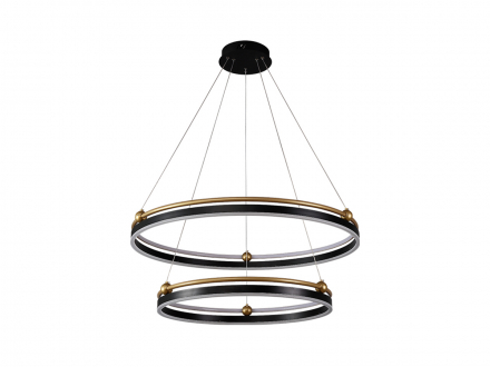 Люстра Crystal Lux ФЕРНАНДО&nbsp;СП123В&nbsp;ЛЕД&nbsp;Черный/Золотой