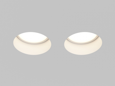 Встраиваемый светильник Maytoni Gyps Modern DL123-GU10-02-W